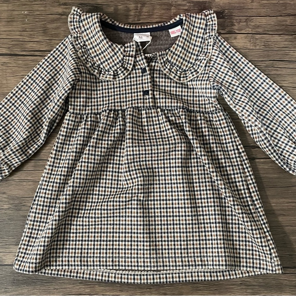 Zara Kids Gingham Dress Sz 2T-3T